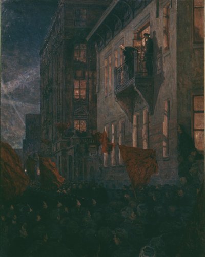Lenin Speaking from the Balcony of Kshesinskaya